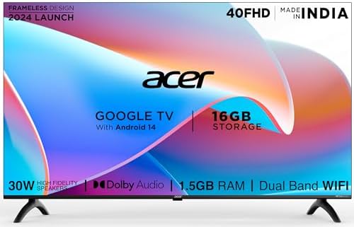 acer 100 cm (40 inches) I Pro Series Full HD Smart LED Google TV