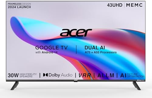 acer 109 cm (43 inches) I Pro Series 4K Ultra HD LED Smart Google TV