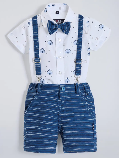 2-Pc Pure Cotton Striped Formal Set