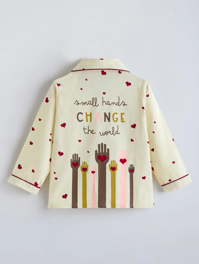2-Pc Cotton Heart Shirt & Pajama