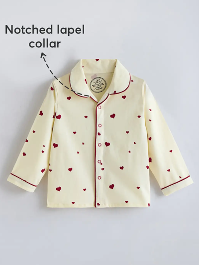 2-Pc Cotton Heart Shirt & Pajama