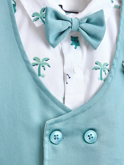 Tropical Floral Applique Formal Set