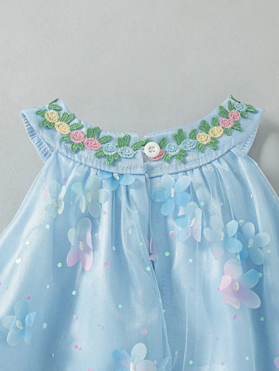 Tulip Applique Casual Dress