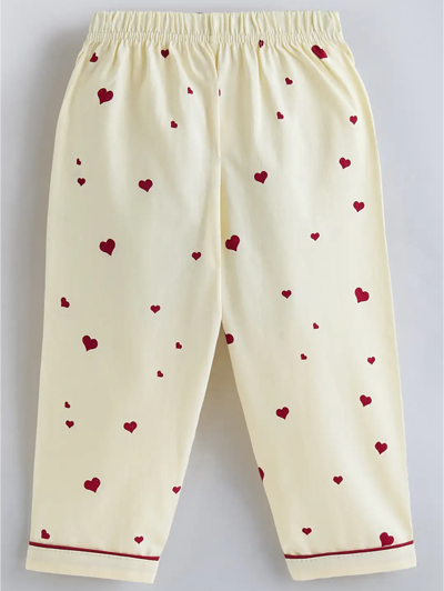 2-Pc Cotton Heart Shirt & Pajama