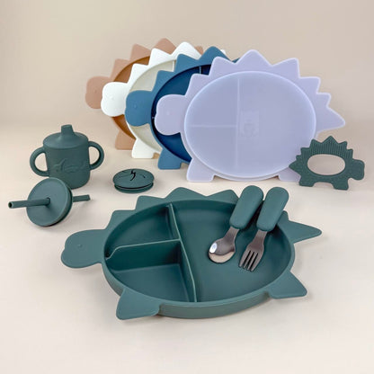 Stegosaurus Dino Section Plate with Lid