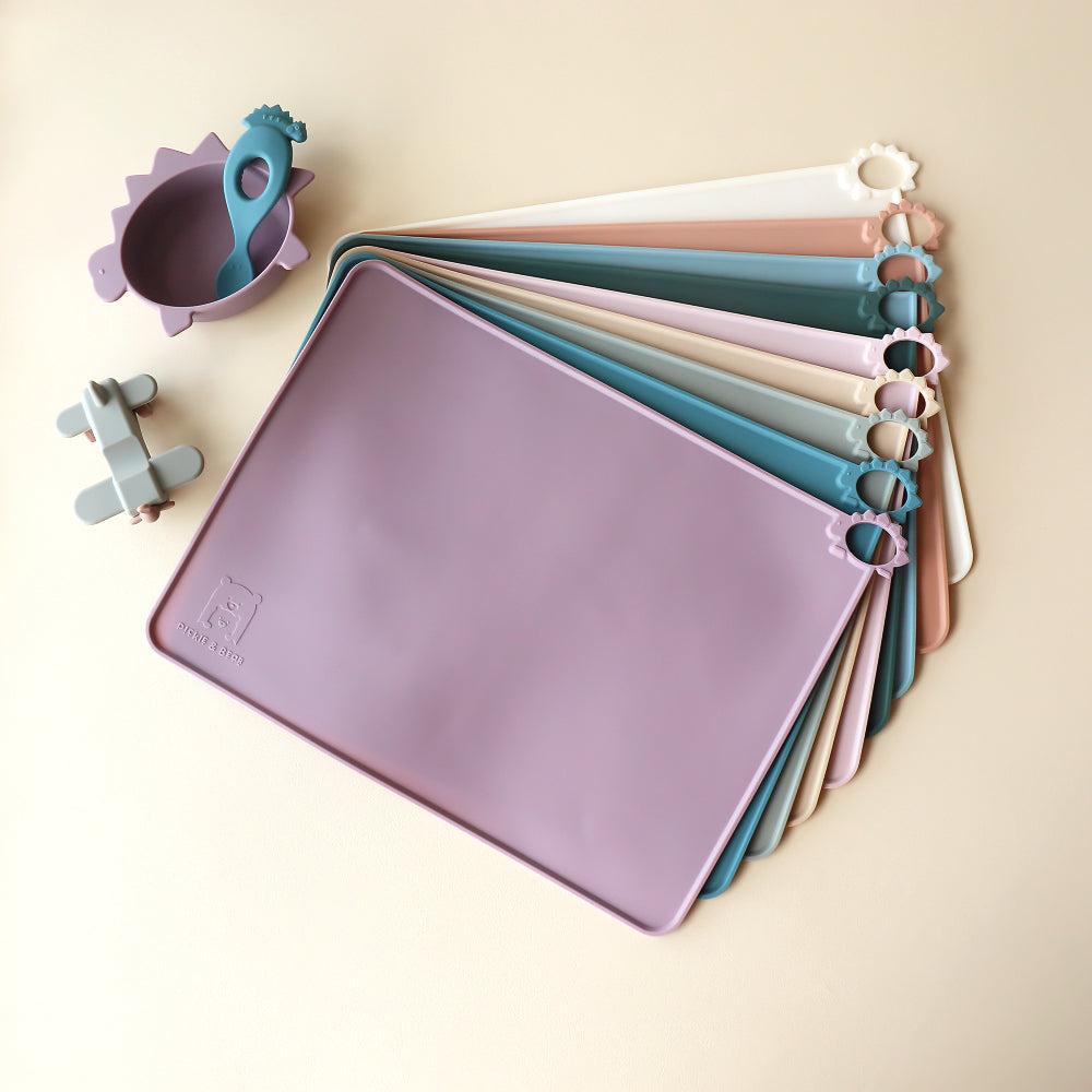 Baby Dinosaur Placemat Dinosaur Anti Spill Hushed Plumb