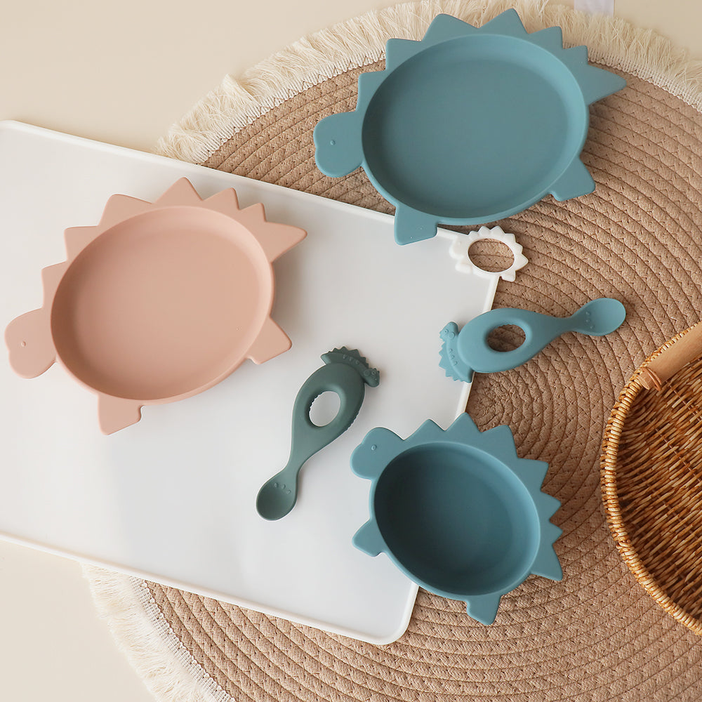 Bowl Plate Dino Spoon Placemat Mix Colours