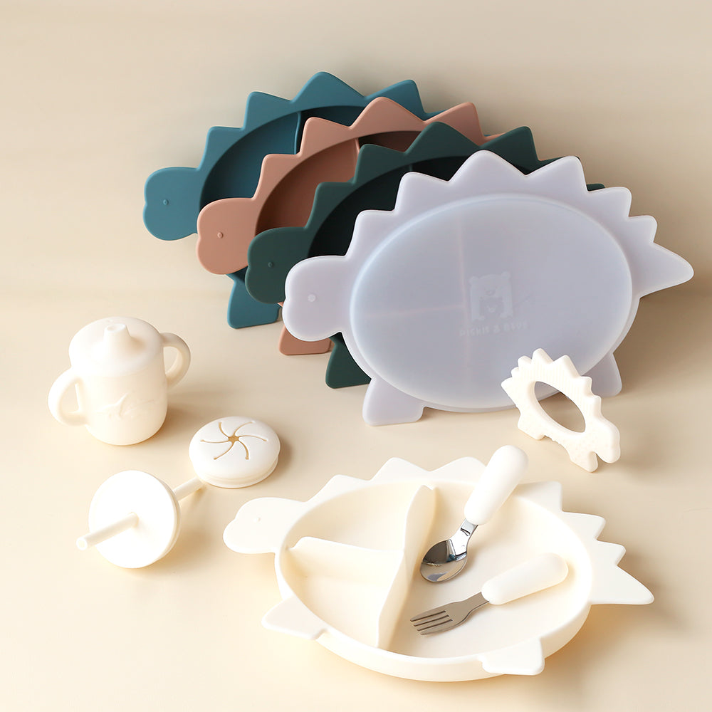 Stegosaurus Dino Section Plate with Lid