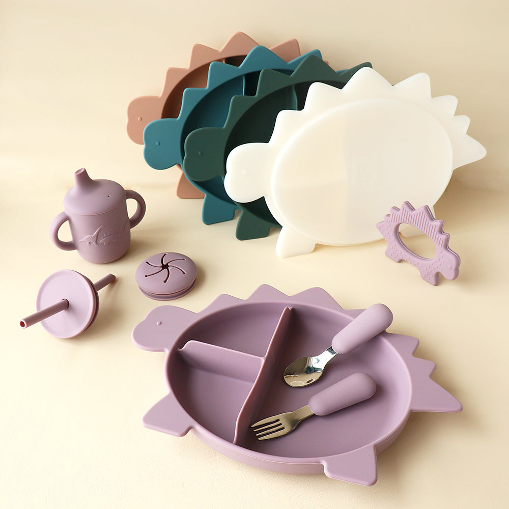 Stegosaurus Dino Section Plate with Lid