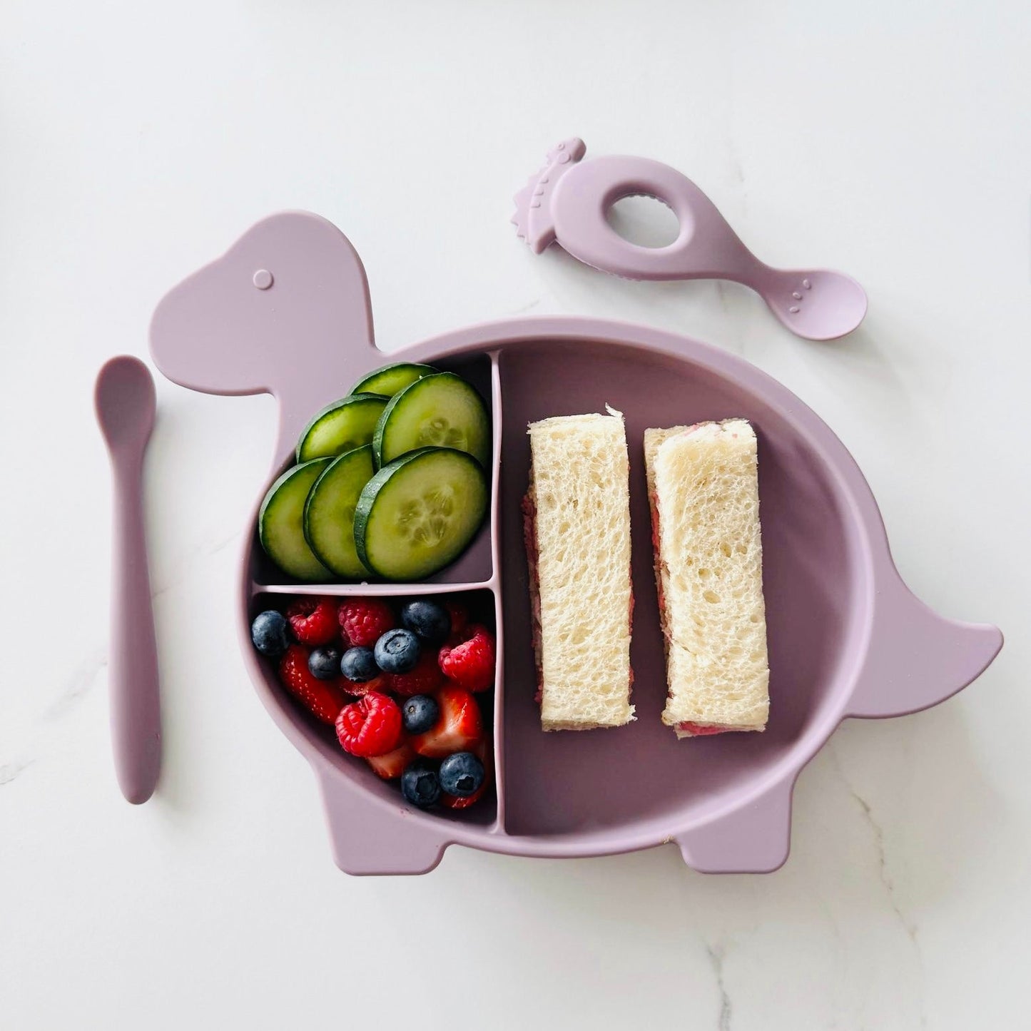 Section Plate Hushed Plumb With Fruit