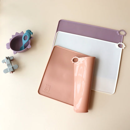 Toddler Dinosaur Placemat Dinosaur Anti Spill 3 Colours