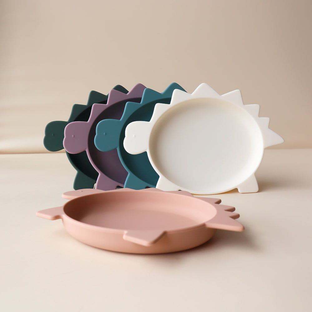 Weaning Stegosaurus Dino Plate Marshmallow