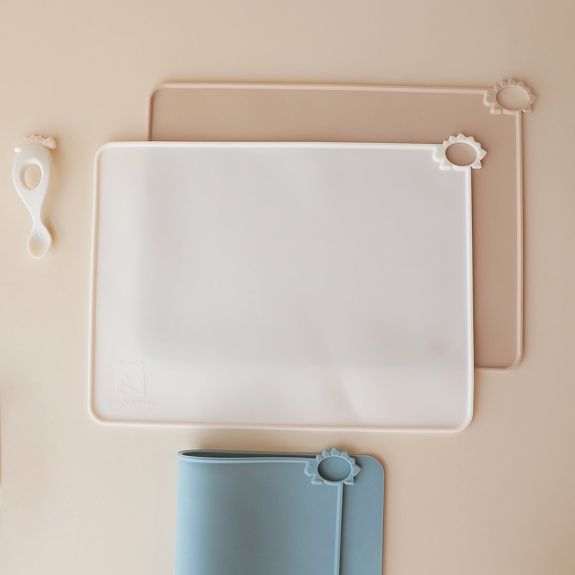 kids placemat dino theme pastel colours