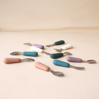 pickle and bear cutlery set